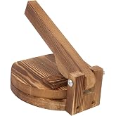 CONGARTENO 1pc Wooden Dumpling Press Wrapper Mold Dough Presser Tool for Kitchen Home Easy Dumpling Making and Tamale Maker