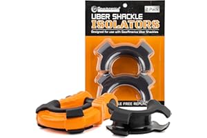 GA GEARAMERICA GearAmerica UBER Shackle Isolators – Only for GA UBER Shackles, Will Not Fit a 3/4 D Ring – Helps Prevent Corrosion and Protect Finish – Reduces Noise and Rattling – 2 Pack