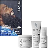 Bevel Mens Beard Grooming Kit - Includes Beard Conditioner, Hair Nourishing Pomade, and Beard Oil to Soften, Hydrate and Strengthen Beard and Reduce Skin Irritation and Redness