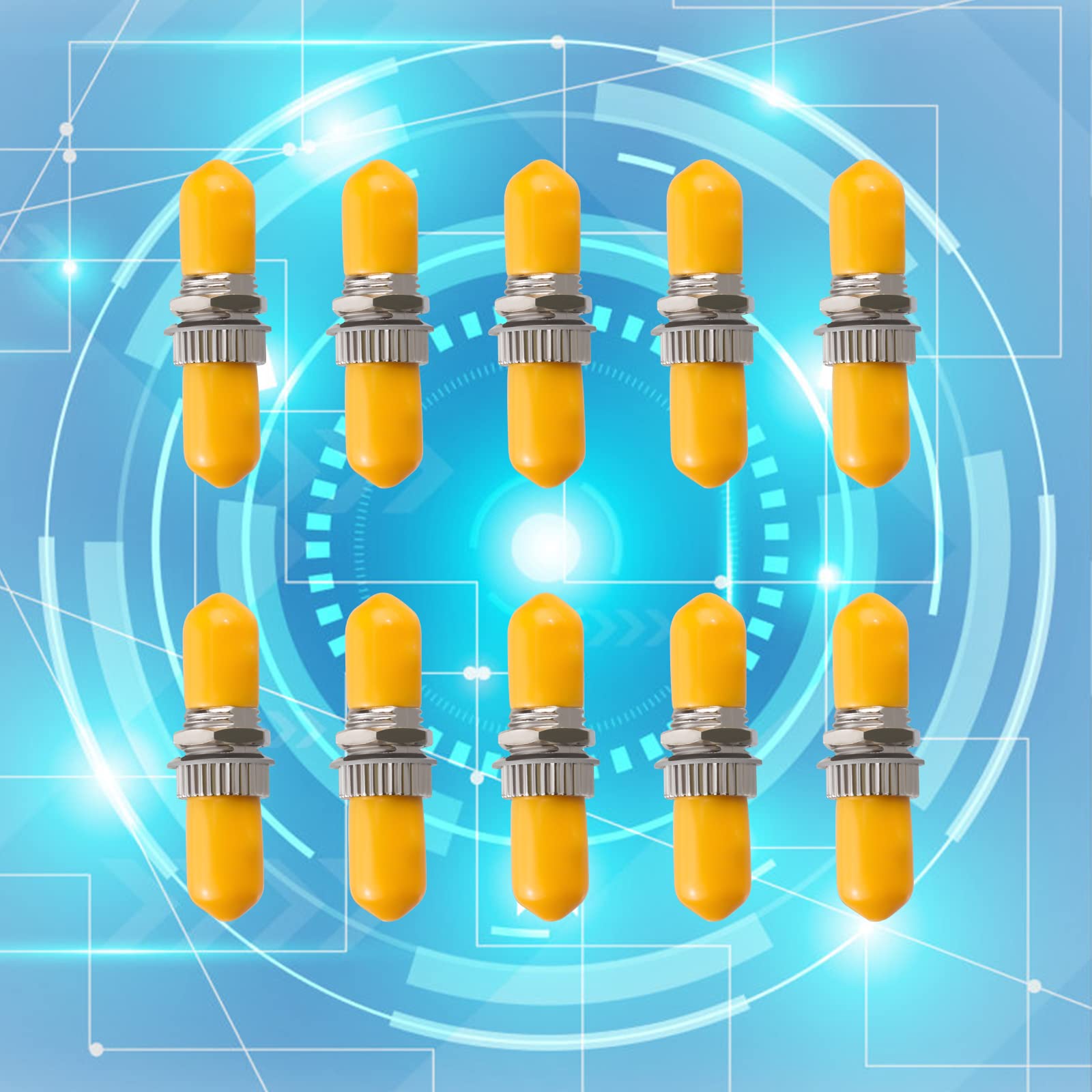 fyboptwu - 10 pcs ST Fiber Optical Coupler Adapter