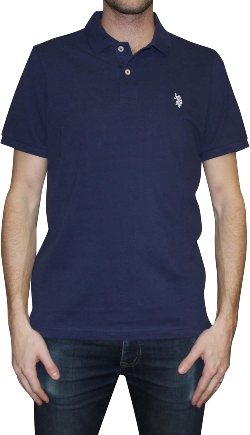 U.S. Polo Assn. Mens Classic Small Pony Solid Pique Polo Shirt at  Men’s Clothing store