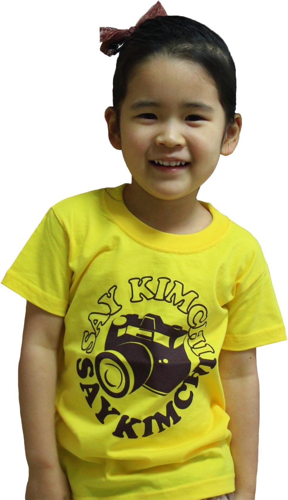 Unisex Short Sleeve Funny Korean T-shirt (Say Kimchi) (Large)