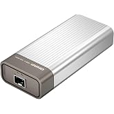 QNAP 10GbE SFP+ Network Adapter to USB 4 Type-C &amp; Thunderbolt 3/4 Compatible (QNA-UC10G1SF)