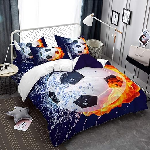 boys football duvet cover