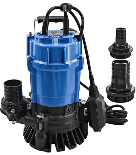 Tsurumi HS2.4S; semi-vortex submersible trash pump w/agitator, 1