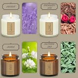 YMing Candles Gifts Set for Women 4 Pack 3.5 oz Soy Glass Jar Aromatherapy view 4