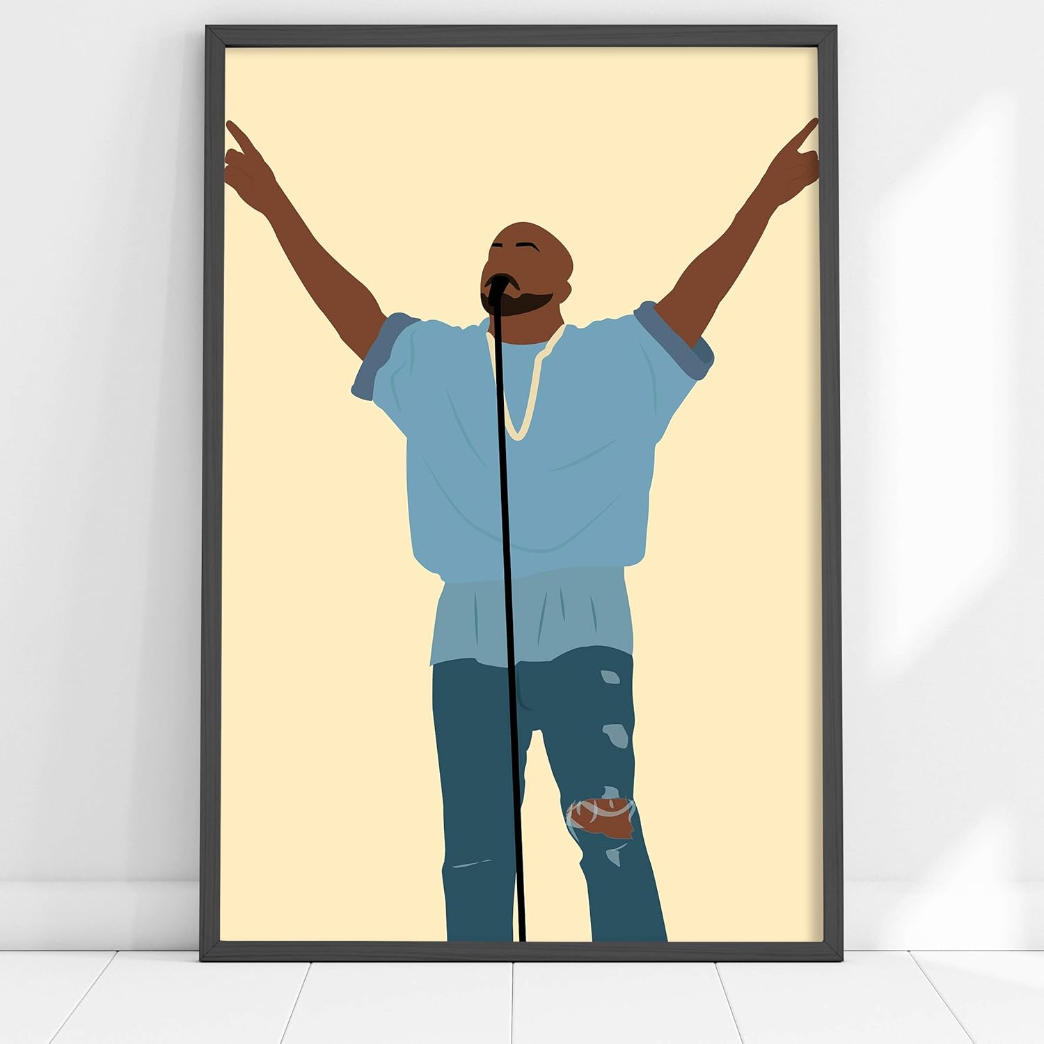 Kanye West Poster Minimalist Art Print Amazon.co.uk Handmade