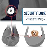 SlowTon Pet Carrier Sling Bag for Dogs Cats Adjustable Padded Strap Front Pocket view 3