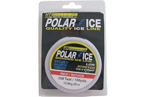 HT ILR-1040 No. 40 Polar Ice Braided Line, Red, 100-Yard