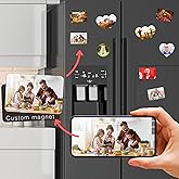 Custom Magnet Add Your Photo Fridge Magnets Home Decoration Photo Refrigerator Magnets Office and Kitchen Locker Magnets (Rectangle(1pcs))