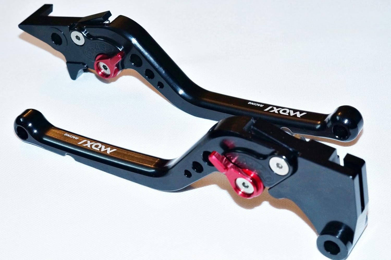 Royal Enfield Continental GT Long 6 Position Adjustable Brake Clutch Levers Black by OLGA Tuning