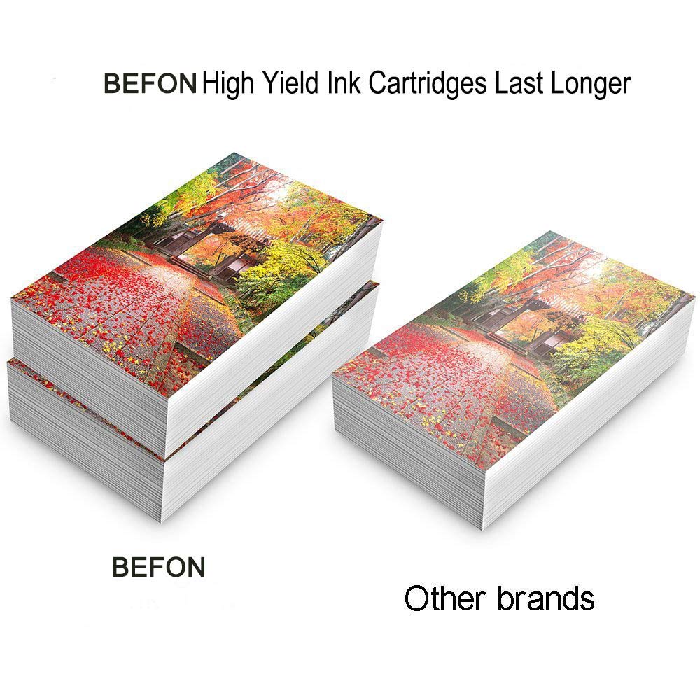 BEFON Re-Manufactured Ink Cartridge Replacement for 200XL 200，to use with XP-200 XP-300 XP-310 XP-400 XP-410 WF-2520 WF-2530 WF-2540(6 Black, 2 Cyan, 2Magenta, 2 Yellow, 12-Pack)