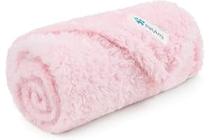 PetAmi Dog Blanket for Small Dogs Pink, Fluffy Soft Puppy Blanket, Sherpa Fleece Cat Blanket for Kitten Doggie, Calming Pet Blanket Throw for Couch Sofa Bed Washable, Small 24x32