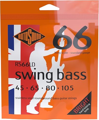 Rotosound RS66LD Swing 66 Stainless 4-String Bass Strings 45-105