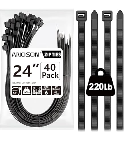 Amazon.com: Extra long zip ties 36 inch black Large cable ties