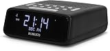 Roberts ORTUSDAB Digital Clock Radio with DAB DAB+ FM RDS Black view 2