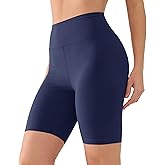 VALANDY Creamlush 8" High Waisted Women's Biker Shorts-Buttery Soft Elastic Yoga Workout Lounge Shorts