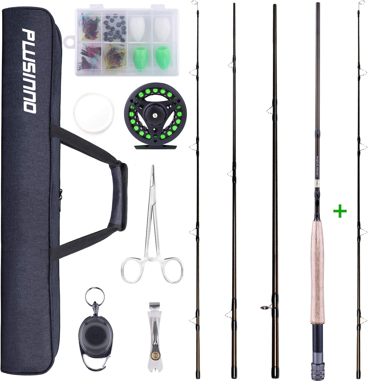 plusinno fishing rod and reel combo