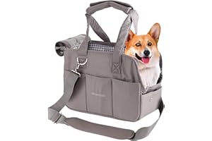 Maxetodo Dog Purse Carrier for Small Dogs Cat Carrier Purse for Small Dogs (6lb),Cats (8lb),for Girls Womens Shopping,Traveling,Walking with Cats Puppies Airline Approved Pet Carrying Backpack
