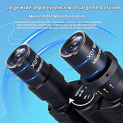 OOZSTAR 40X-2500X Binocular Microscope, WF10x and