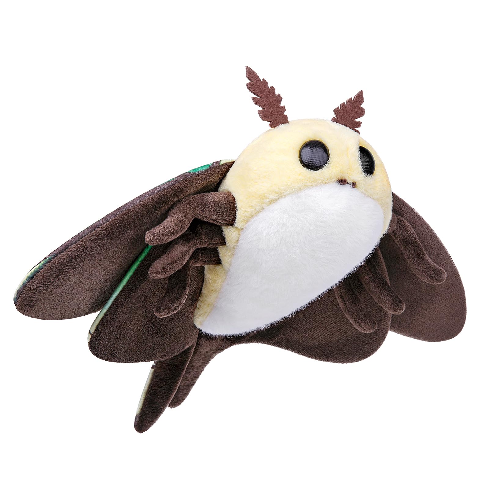 lilizzhoumax Cute Green leaf moth Plush Toy 10.62inch Soft Realistic Green leaf moth Stuffed Animal for Kids Insect lovers Boys and Girls Gifts Home Decoration green — image 1