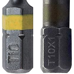 T10 (T-10) Torx/Star Driver Bit - Color Coded T10 x