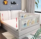 EAQ Bed Rail Toddler Guard for King Bed 3pc Adjustable Height Seamless view 7