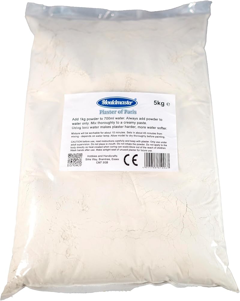 Mouldmaster 5 Kg Plaster of Paris White – Hard Drying Bulk Pack