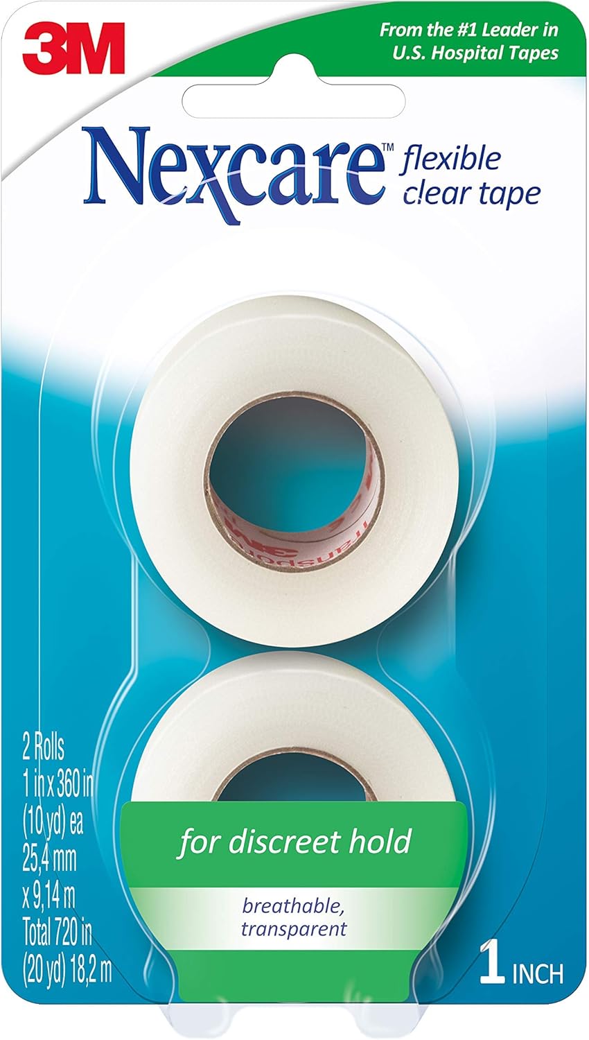 Nexcare Flexible Clear Tape, Tears Easily, From the 1 Leader in U.S