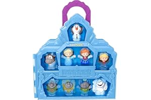 Fisher-Price Little People Toddler Toy Disney Frozen Carry Along Castle Case Playset with Figures for Pretend Play Kids Ages 18+ Months​