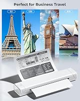 Phomemo M08F Thermal Printer Portable Wireless A4 Inkless Printer White view 2