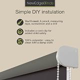 New Edge Blinds Basil Thermal Blackout Roller Blinds 110 cm x 165 cm view 4