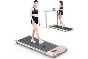 MJWW Walking Pad Treadmill, 2 in 1 Under Desk Treadmill for Home, Portable Desk treadmill, Remote Control & LED Display, 2.5 HP Lightweight Mini Treadmill