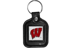 Siskiyou NCAA unisex-adult Square Leather Key Chain