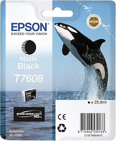 Epson T7608 Ink Cartridge Matte Black 25.9ml Original