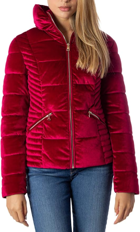 Guess Down Jacket Women XLarge Red Amazon.co.uk Clothing