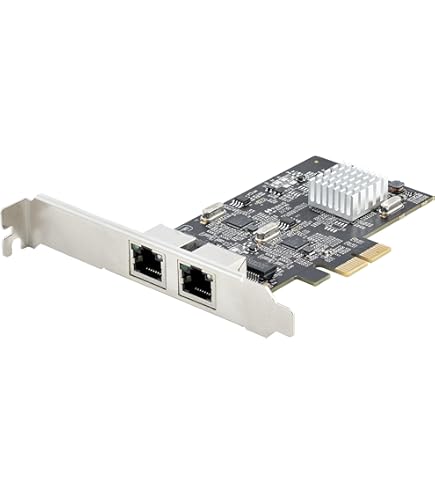 QNAP Dual Port Network Card - 2.5GbE 4 Speed PCIe Adapter for High