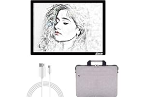 LED Light Pad, ELICE A4 Wireless Battery Powered Light Pad Artcraft Tracing Pad Light Box Dimmable Brightness Rechargeable Light Board with Bag for Artists Drawing Sketching Animation X-ray Viewing
