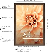 Americanflat A3 Walnut Picture Frame Engineered Wood with Shatter Glass view 8