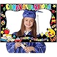 HOWAF Congrats Grad Photo Booth Frame, Preschool Happy Graduation Photo Frame for Class of 2025 Students Photo Shooting, Kindergarten Graduation Photo Booth Frame Kindergarten Grad Selfie Frame