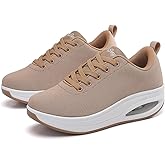 Roltte Walking Shoes for Women Air Cushion Nurse Slip Resistant Work Running Sneakers Food Service Platform Comfortable All Day Weight Light