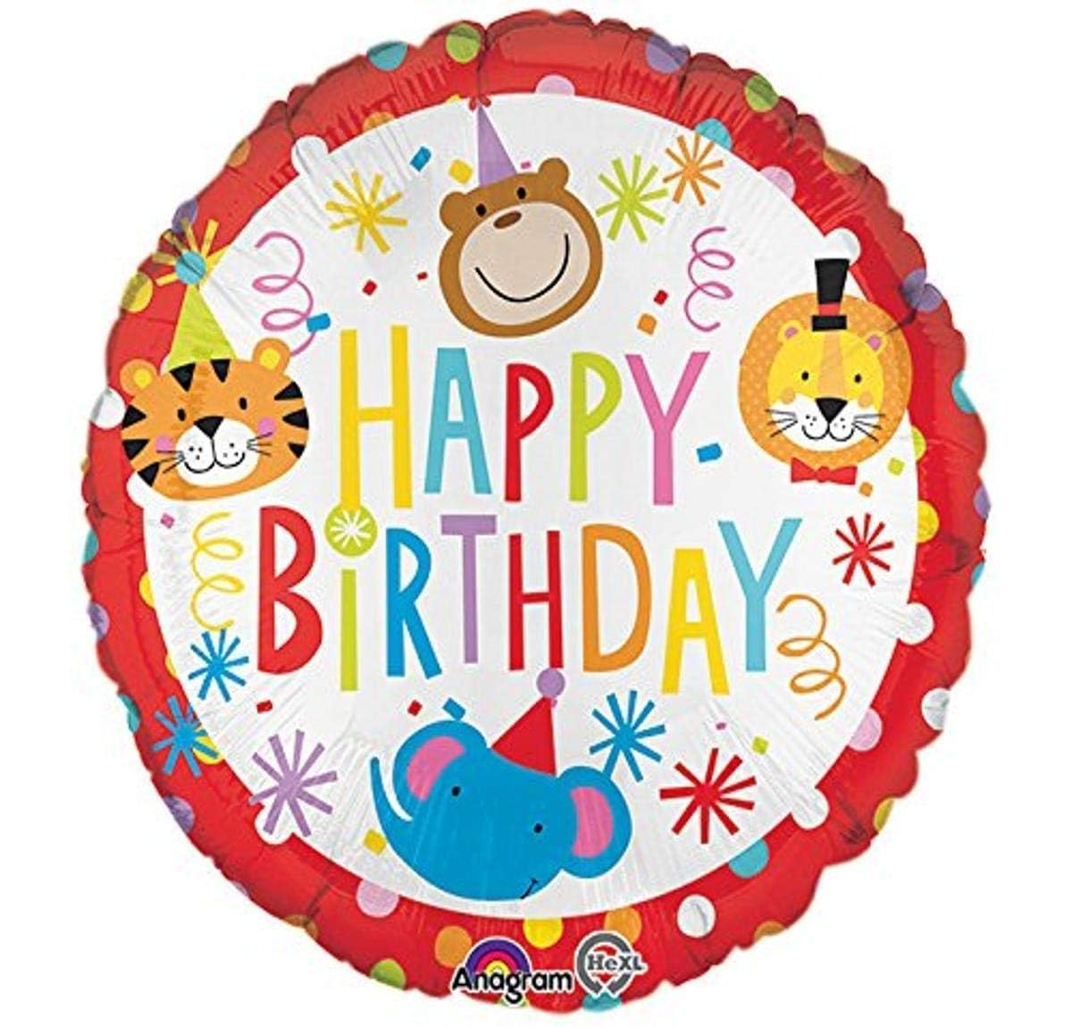 Amscan International 3287201 "Circus Happy Birthday Standard Foil Balloon