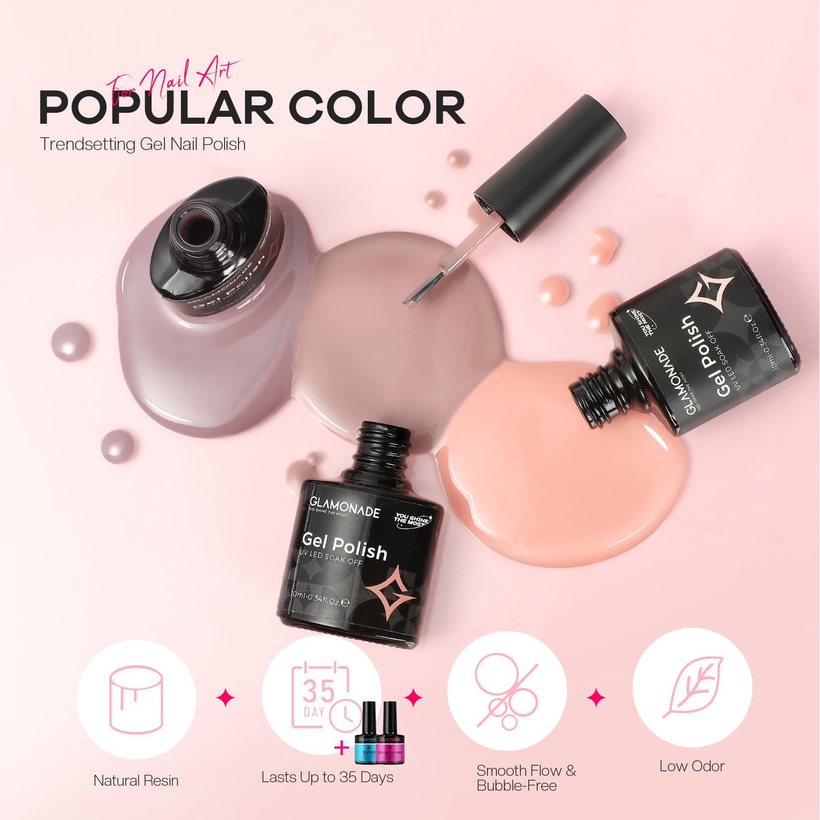 Glamonade Acrylic Nail Kit for Beginners: Professional Acrylic Nail Kit Set with Everything with Drill Powder Nail Art Starter Tech Kit at Home Salon Gift - Image 7