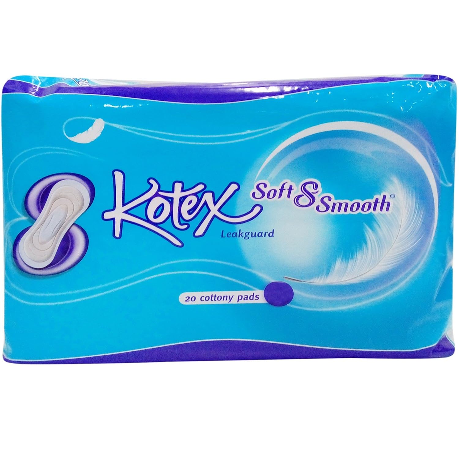 Buy Kotex Sanitary Pads Soft and Smooth Leakguard, 20 Pieces Pack