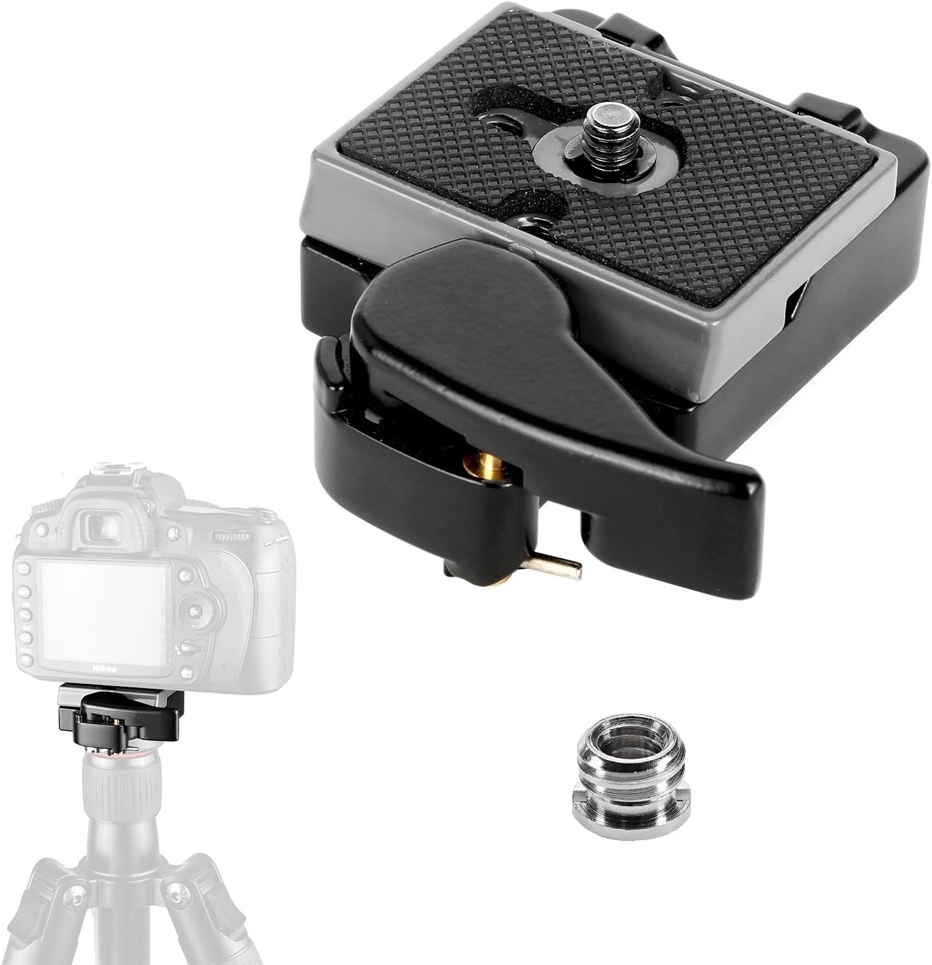 pangshi Camera Quick Release Plate 323 RC2 with Special Adapter 200PL-14 QR Plate