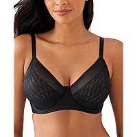 Wacoal Women's Inside Job Unlined Full Coverage Wire Free Bra