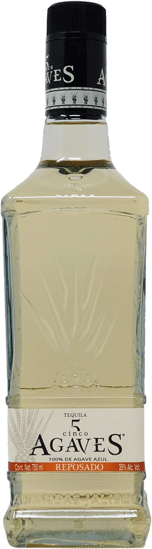 Tequila Reposado 5 Agaves 750 ml Alimentos y Bebidas