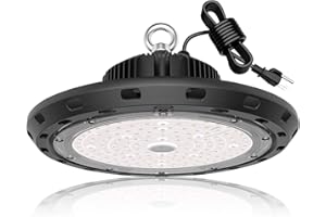 VCMAG UFO LED High Bay Light 150W 21,000lm 5000K Daylight 600W HID/HPS Equivalent with US Plug 5' Cable LED Warehouse Lights Commercial Shop Workshop Garage Factory Lowbay Area Lighting Fixture