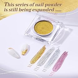 PrettyDiva Nail Powder Gold Chrome Nail Powder