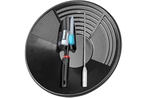 FVDPWYE Gold Panning Kit Double Riffles with Spades and Hook Outdoor Gold Pan Prospecting Pan for Beach River Experienced Pro